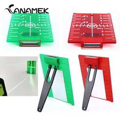 11.5cmx7.4cm Plastic Lase Target Card Plate Inch For Green Red Lase Level Laser Target For Line Lasers Reflective Magnetic Plate