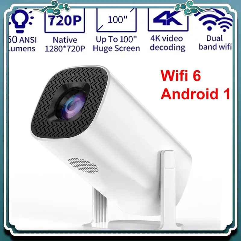 

Easy To Use P30 Smart Projector Wifi 6 Android 11 Home Beamer Support 4K Decoding For Home Theater Video Proyector 150 Ansi
