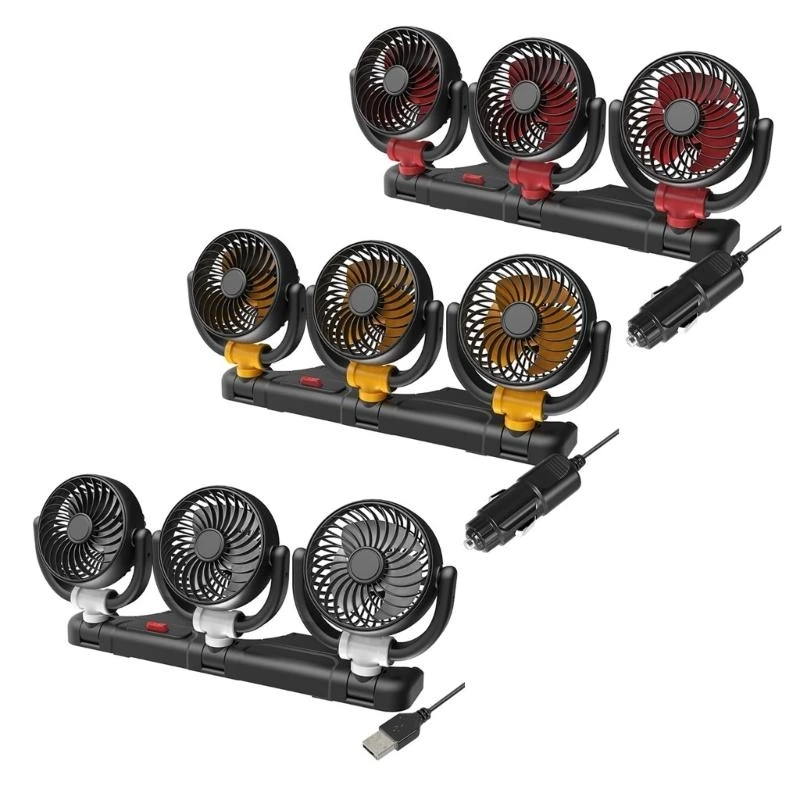 

Quiet Multiple Directional Fan 2 Speed For Car Indoor Spaces Comfortable Cooling .A5KD