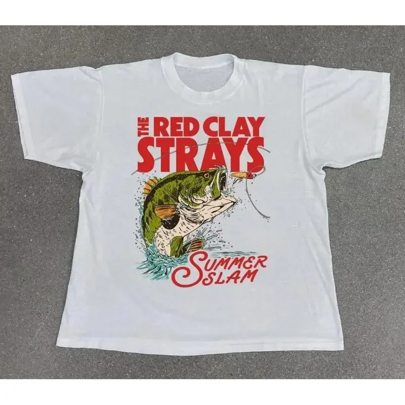 Red Clay Strays Summer Slam Color blanco Camiseta de todas las tallas