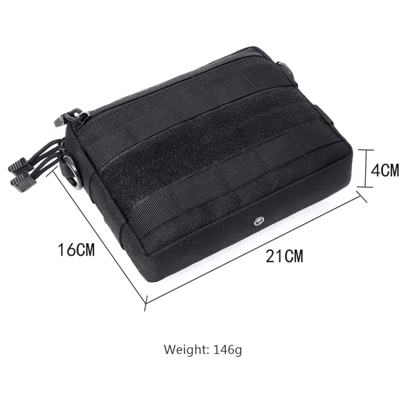 Nylon Tactical Bag Molle Utility Organizer Pouch Vest Waist Storage Bag Waterproof Field Sundries Bag For Outdoor Hunting Gear