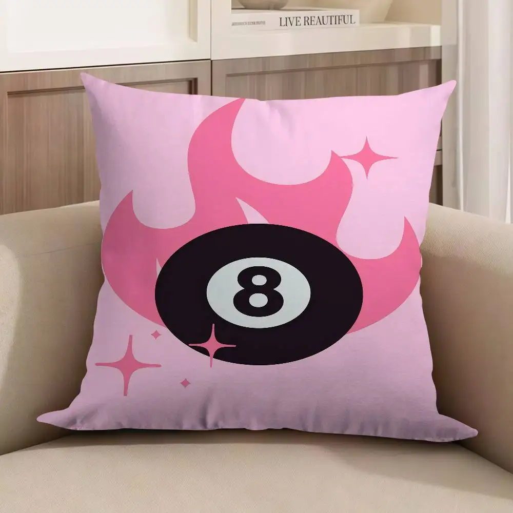 

Pink Flaming 8 - Ball Pillow Gifts Home Office Furnishings Bedroom Sofa Car Cushion Cover Case 45x45cm
