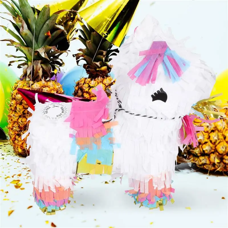 Pinata Party Toy Unicorn Fiesta Pinatas Mayo De Cinco Mexican Horse Favor Birthday Theme Favors Mini Taco Supplies Event Candy