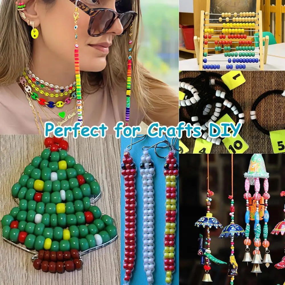 100/200/400 قطعة متعددة الألوان الاكريليك البيضاوي الخرز تشكيلة الخرز والخرز ، تستخدم ل أساور يدوية والقلائد وزينة الهدايا