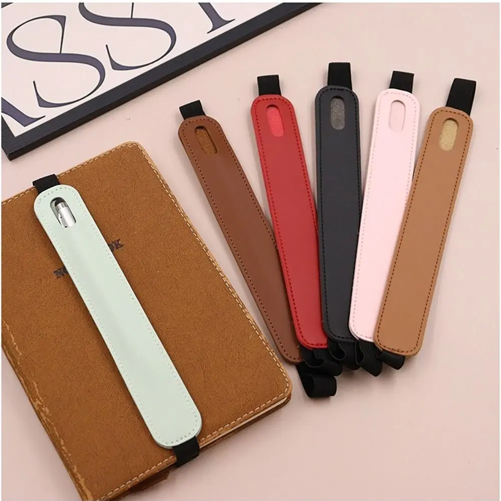 Anti-Lost Leather Pencil Holder Cover Multiple Colors Touch Screen Pen Cover Capacitor Pen Case Touchscreen Pen