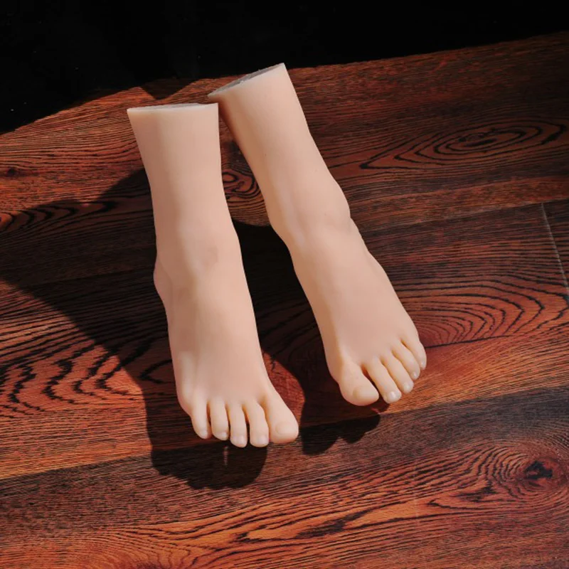 Realistic Simulation TPE Female Foot Model, For Nail Art Practice, Manicure Tool, Jewelry & Footwear Display Prop