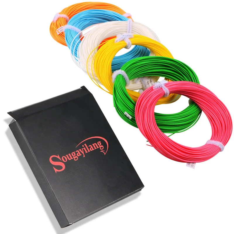 Sougayilang Fly Fishing Line 100FT/30.5M Weight Forward Floating Line 4F/5F/6F/7F/8F Fishing Line for Trout Fly Fishing Tackle