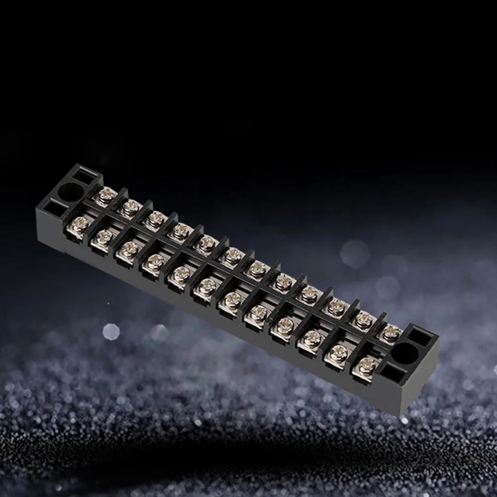 

5Pcs Terminal Block Two Row 12 Position Wire Connector 15a Transparent Protective Cover Electrical Wire Terminal Connector