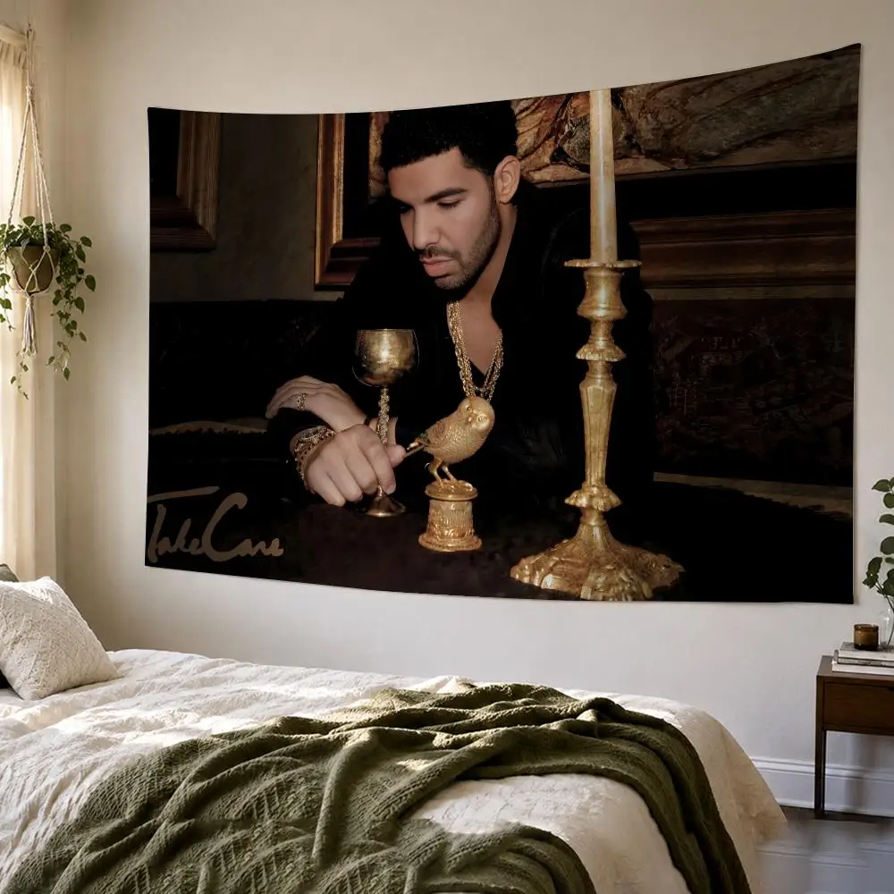 D-Drake cool rap music album Tapestry Bedroom Living Room Bar Party House Home Dorm Interior Wall Decor Background Banner