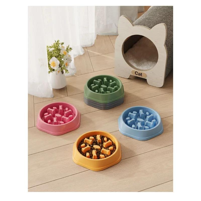 スローフィーダー犬用ボウル、犬用餌入れ、滑り止めペット用餌入れ、小型犬用餌入れ、猫用ボウル、窒息防止