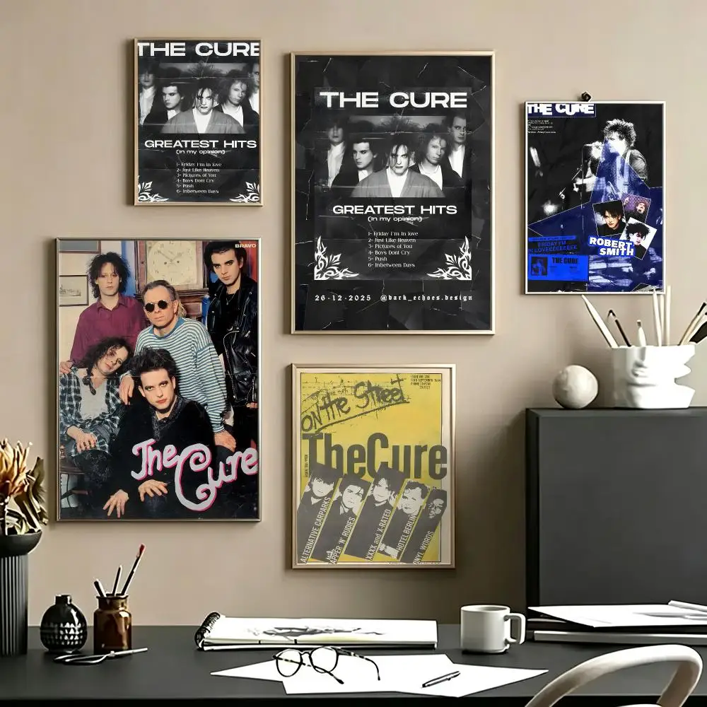 band The Cure Poster Poster HD Self Adhesive Waterproof Art Print Wall Decor for Bedroom Living Room Home Gift