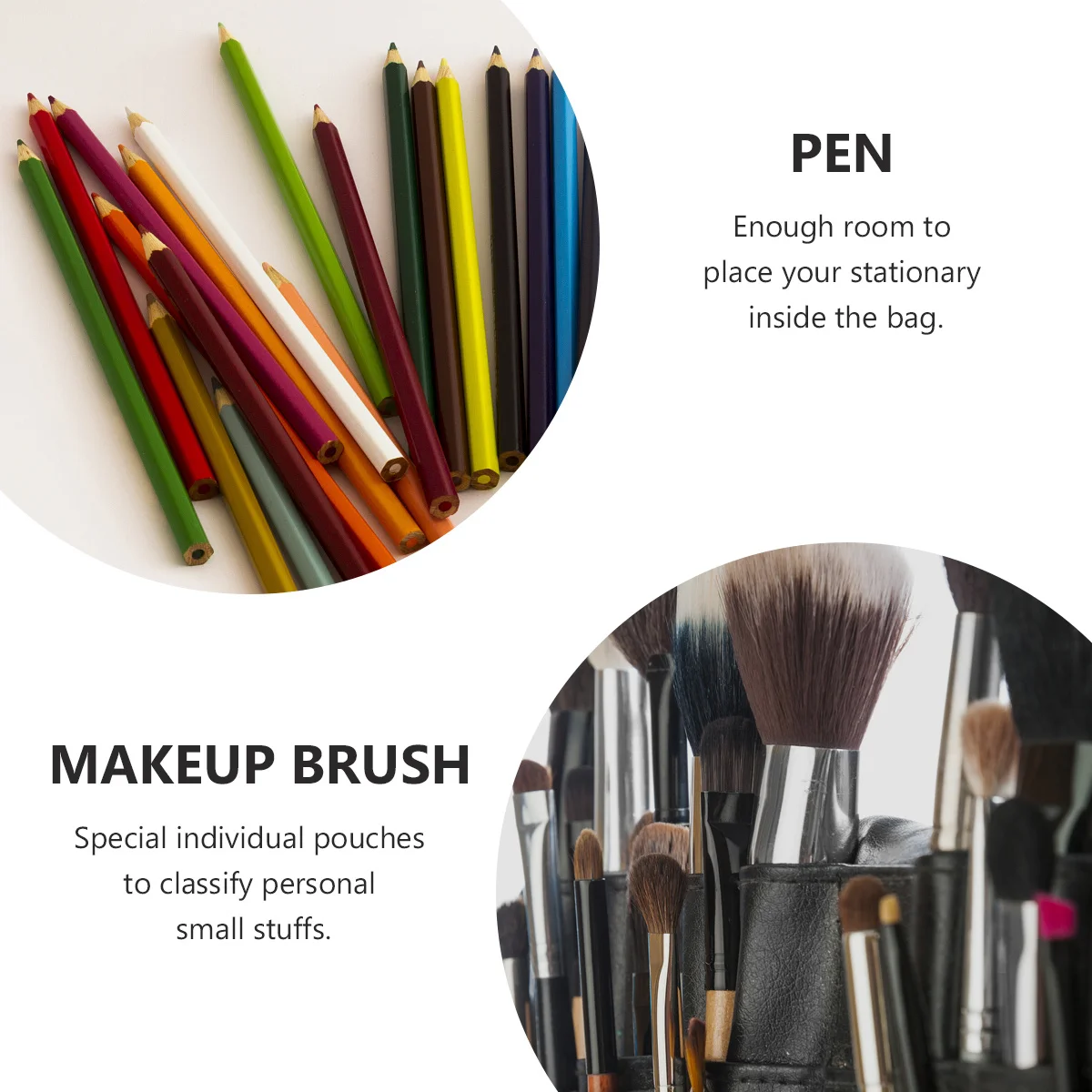 1pc Mermaid Sequin Pencil Pouch Glitter Zipper Stationery Bag Multifunction Storage For School Office Gift