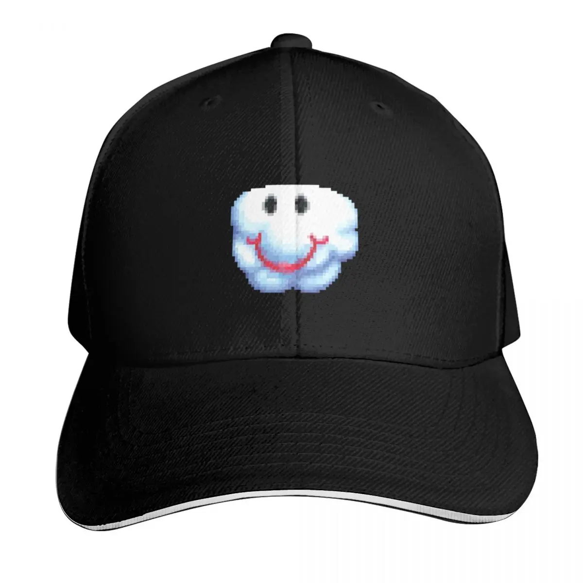 Randall the Cloud Baseball Cap Contrast Two Tone Brim Snapback Flat Bill Strapback Dad Hat