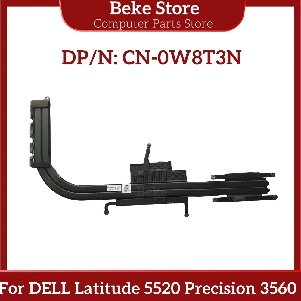 Beke New Original For Dell Latitude 5520 Precision 3560 Laptop Radiator Copper Tube 0W8T3N W8T3N CN-0W8T3N Heatsink Fast Ship