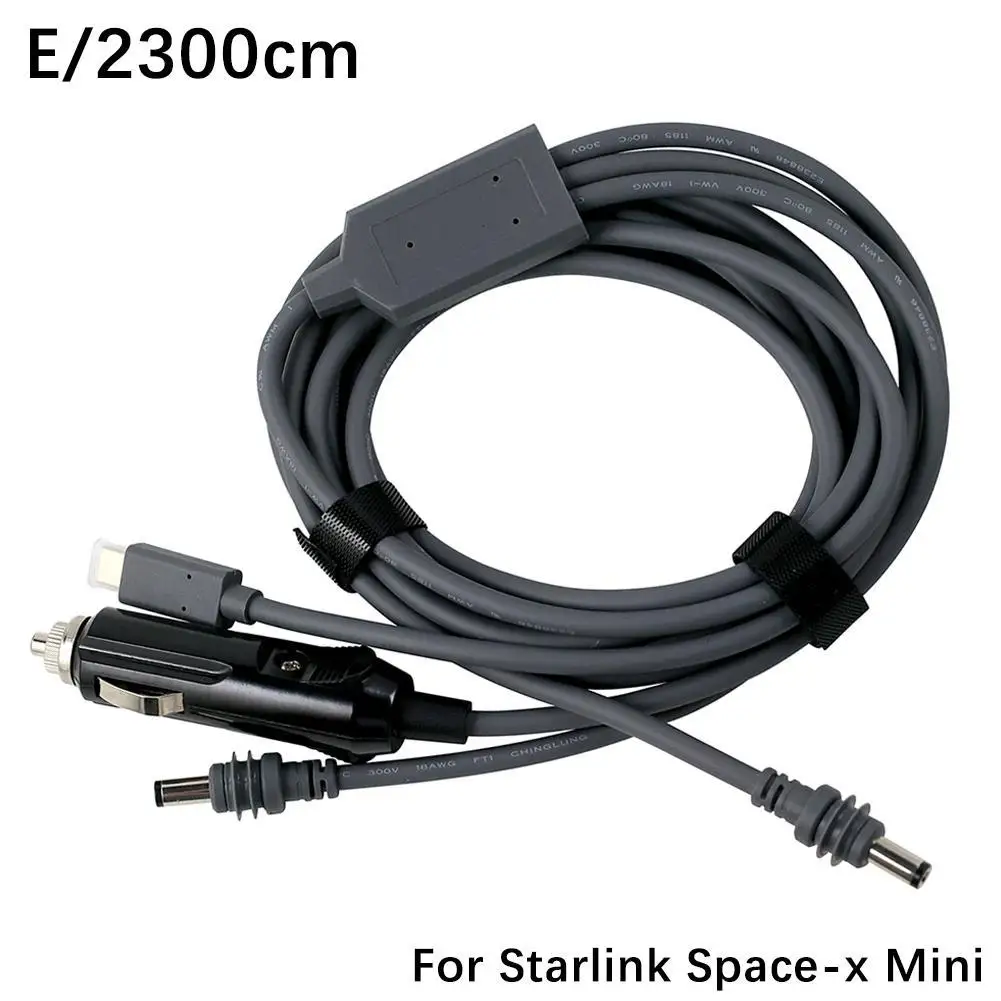 

For Starlink Space-x Mini 1to3 TYPE-C Car USB 3-in-1 Power Supply Satellite One Point Three Lines Power Cord Accessories