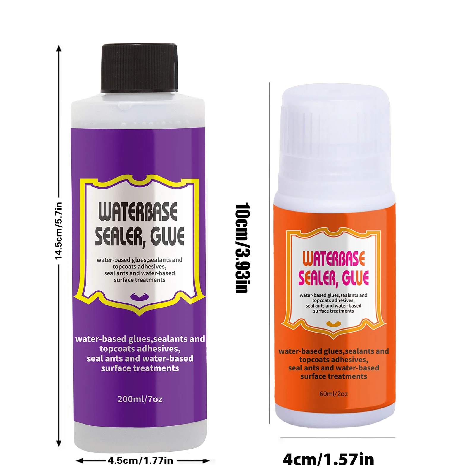 Waterbase Sealer, Glue and Finish All Purpose, Waterbase Decoupage Sealer, Glue, And Finish For DIY Crafts And Art Projects