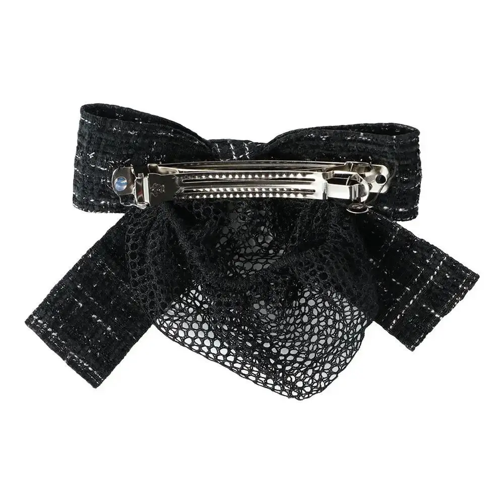 1Pcs New Bun Snood Mesh Flower Bowknot Fine/Loose Mesh Professional Crochet Bow Net Headwear Net For Light Attendant Nurses