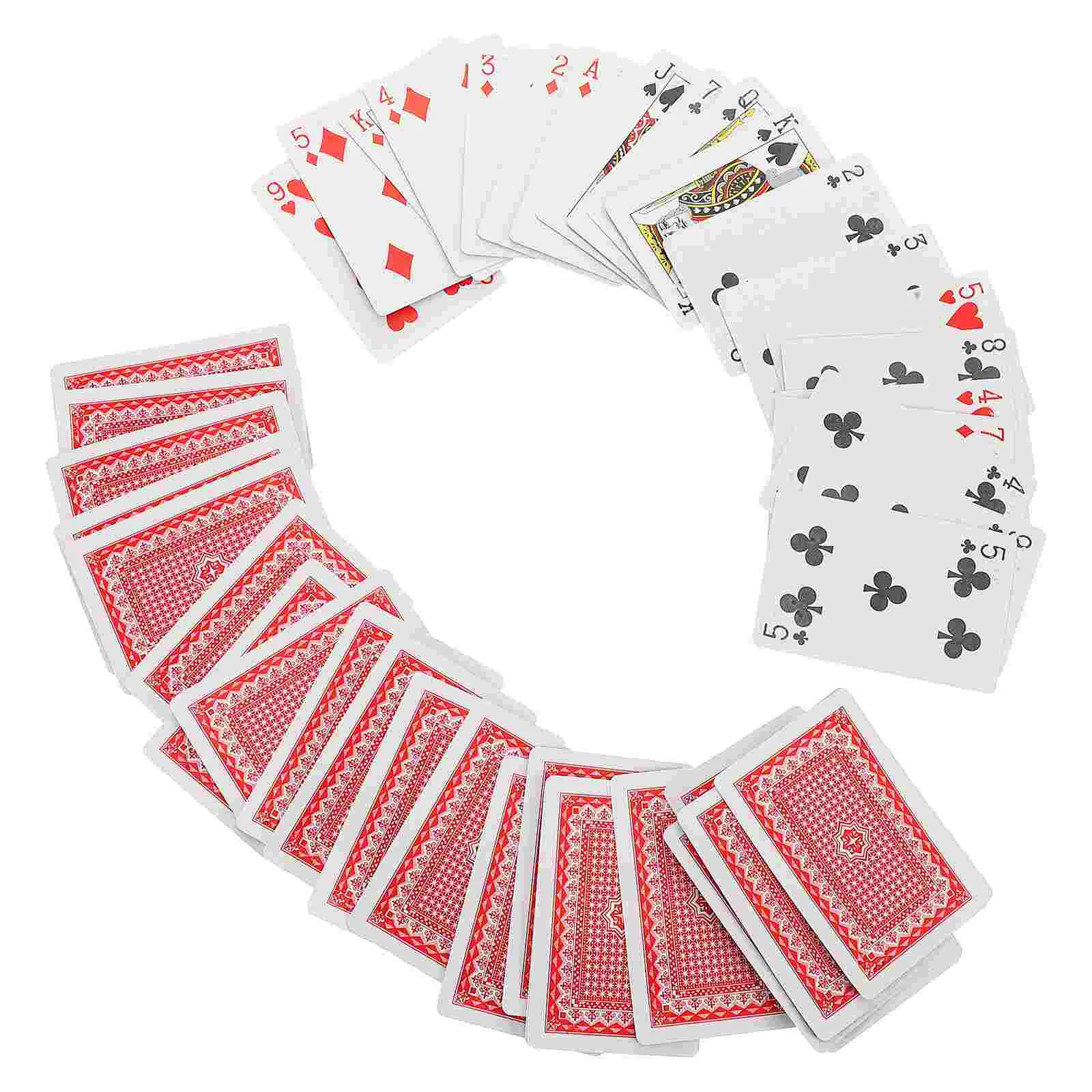 Braille Playing Cards Large-print for Fun Big Font Adults Blind Children Paper Tactile