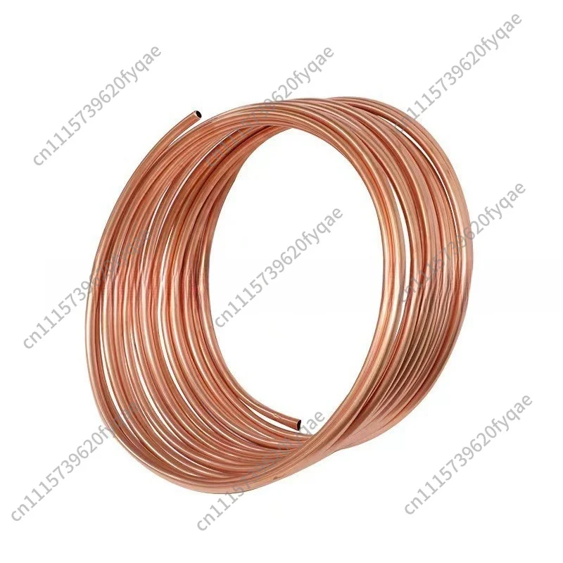 T2 Copper Coil TP2 Copper Tube TU2 Oxygen Free Copper Tube Soft Coil Hollow Hard Straight Tube Air Conditioning Round