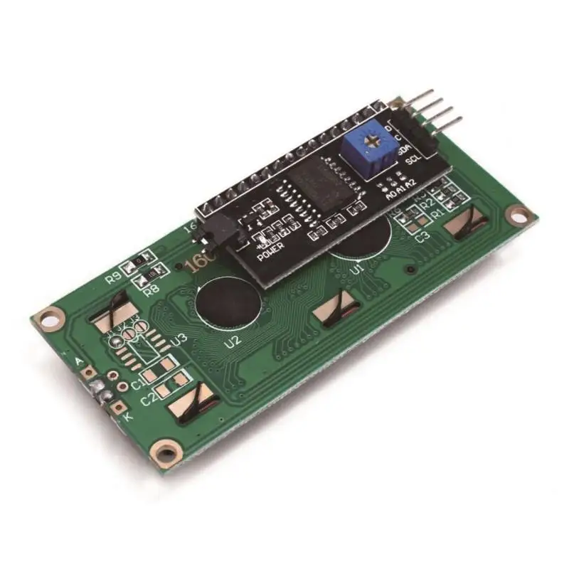 1 sztuk/partia modu? LCD niebieski zielony ekran IIC/I2C 1602 dla arduino 1602 LCD For UNO r3 mega2560 LCD1602