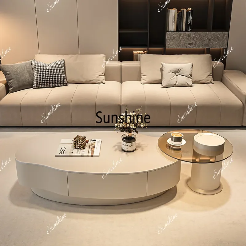 

YDrawers Clear Coffee Table Mechanism Aesthetic Display Design Coffee Tables Dining Modern Meuble De Salon Home Accessories