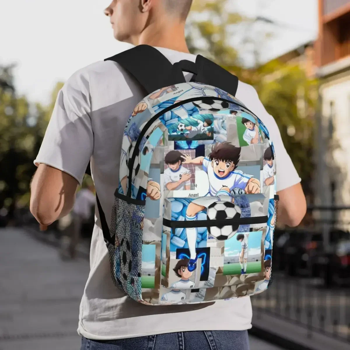 Custom Bag Ozora Oliver Atom Capitan Tsubasa Backpack Daypack Large Capacity Boys Girls BookBag School Bag Shoulder Bags For Men
