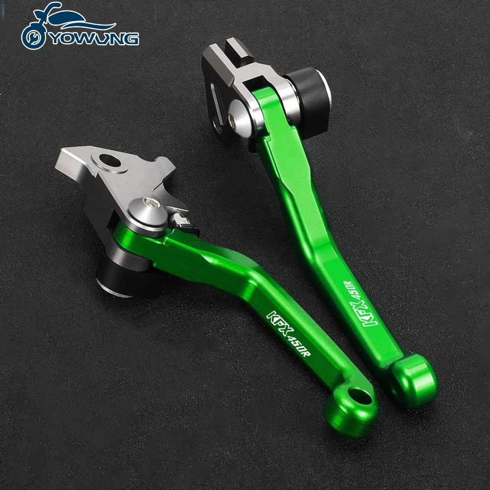 Motorcycle DirtBike Motocross dirt bike Pivot Brake Clutch Levers For KAWASAKI KFX450R 2006-2014 2013 2012 2011 2010 2009