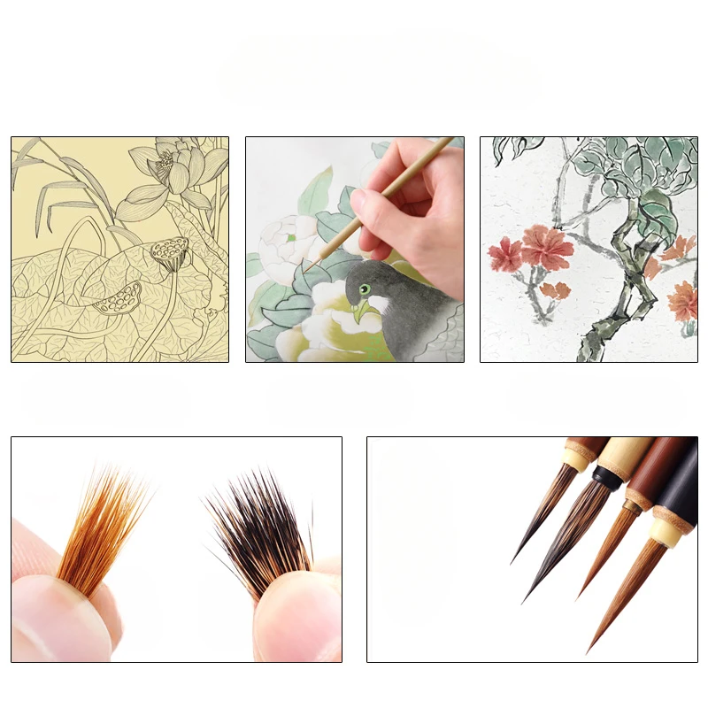 Chinese Painting Brushes Set Landscape Painting Writing Pen  Watercolour Lettering Calligraphy  Brush Students Painting Tools