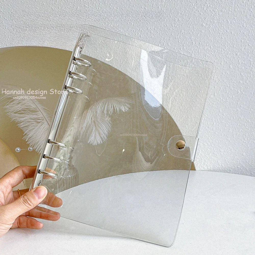 A5 A6 A7 Notebook Clip Mat Doorschijnend 6-gaats Kladblok Bindmiddel Binding Cover Plakboek Fotoalbum Bestandsmap Budget Planner