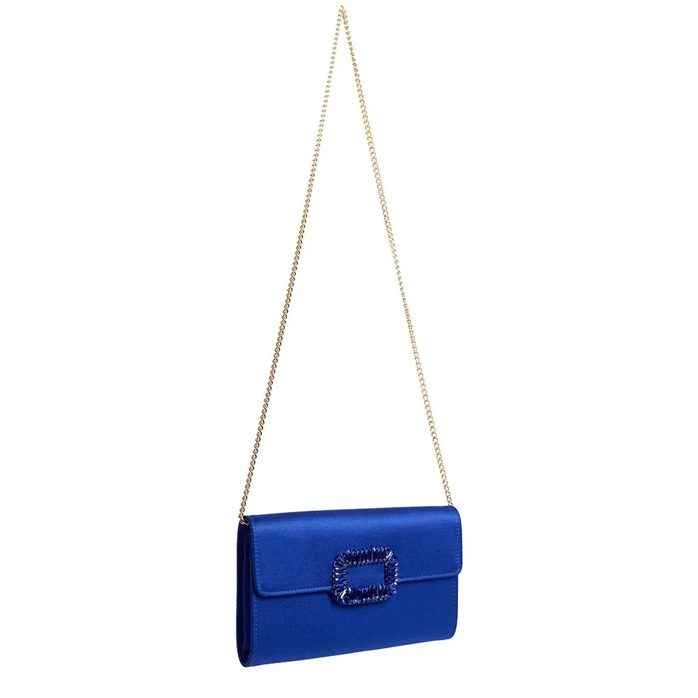 Fashion Simple Design Women Clutch Bag Royal Blue 2021 Brand Trendy Handbag For Women Wedding Party Rhinestone Purse Clutches