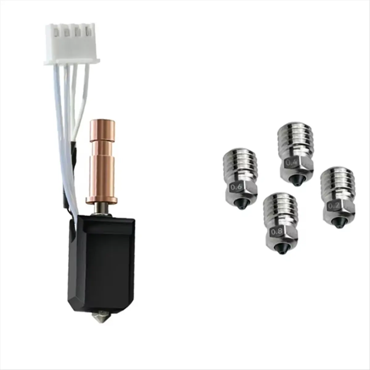 《Factory Direct》For S1 Hotend Ceramic Fast Heating Nozzle for S1 Combo Hotend 24V 48W for S1 Hotend Hardness