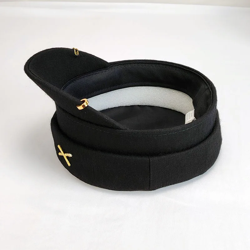 Designer Brand Earring Woolen Militray Hat Women Metal Letter RB Newsboy Caps Flat Top Cap Fashion Streetwear Navy Hat