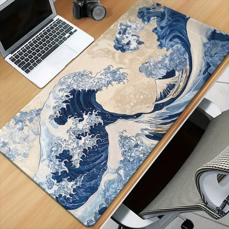 CIFBUY Mouse Pad Japanese-Style Wave Surf Anti Slip Gaming Desk Mat Smooth Surface For PC Laptop Office Computer Accessories