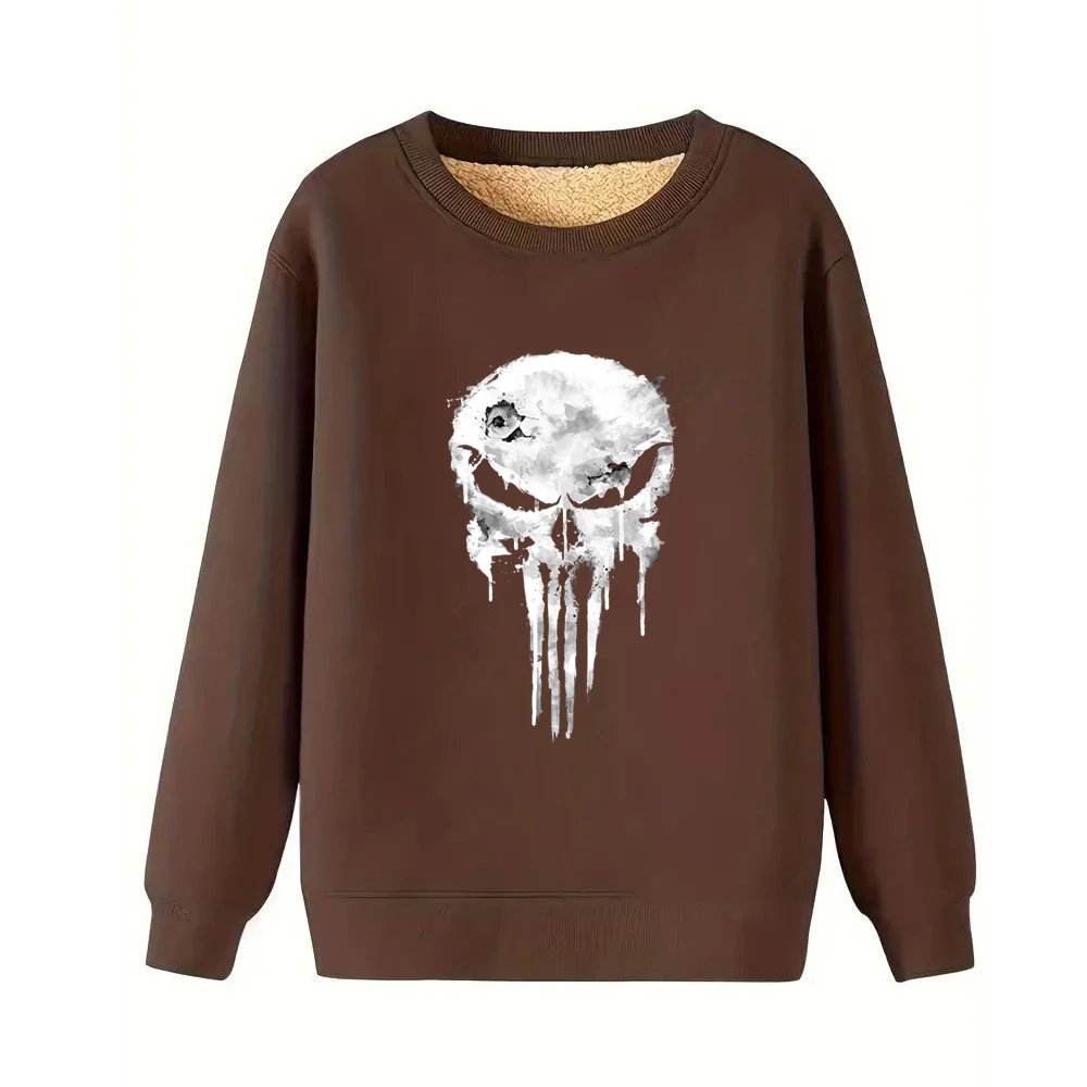 

Terror Fun Printed Men's Clothing Hot Selling Simple Trendy Street Wear Autumn Winter Quality Comfortable Soft Tops Man Shirt
