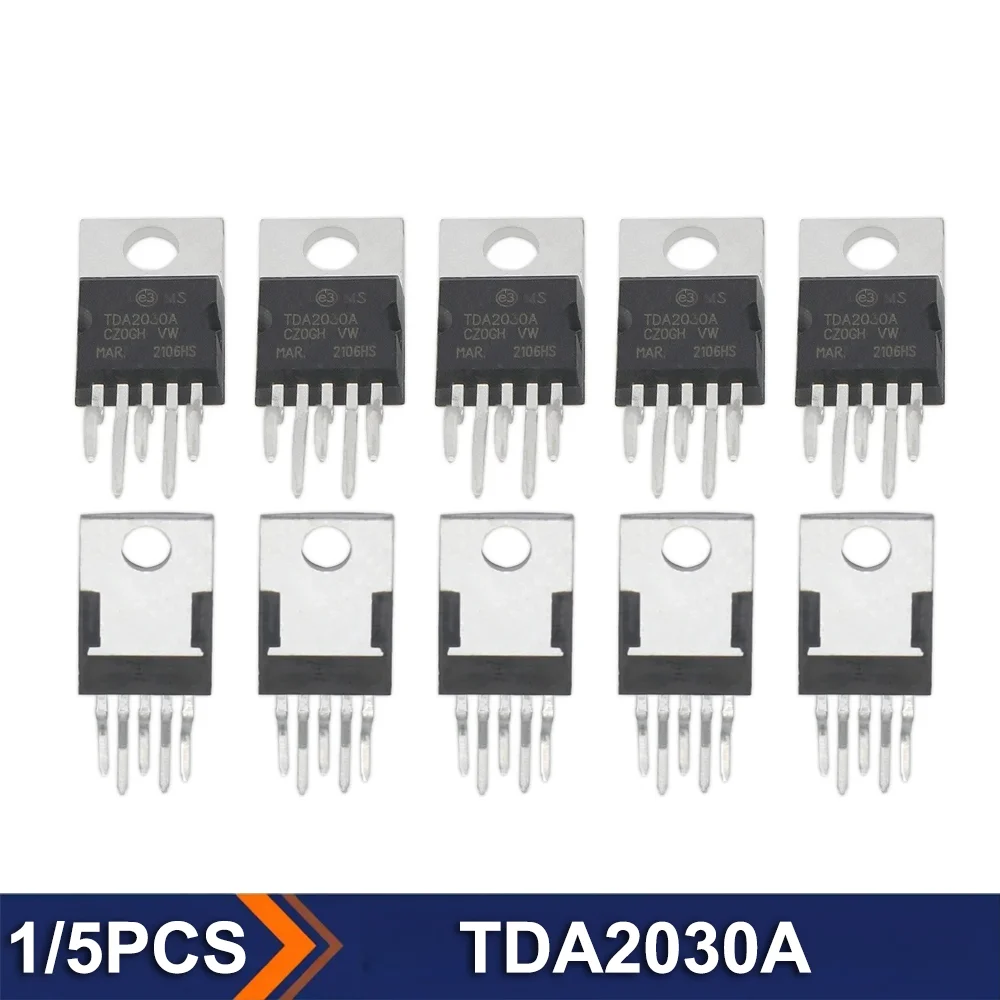 5/10PCS TDA2030A 18W Hi-Fi Audio Amplifier IC TO-220 Electronic Component Linear Amplifier for DIY Speaker Systems
