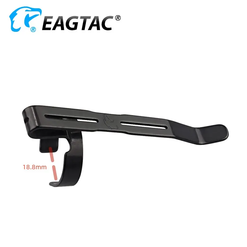 EAGTAC Stainless Steel Pocket Clip One-way Pocket Clip For Torch Flashlight D25LC2 MKI DX3L DX3B DX30LC2 PX30LC2 SKU3053 SKU3773
