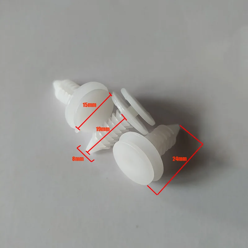 20pc Auto Fastener White Push Retainer Bumper Fender Cover Rivets Clips Car Door Trim Panel Clip 6503709 for Chrysler Dodge