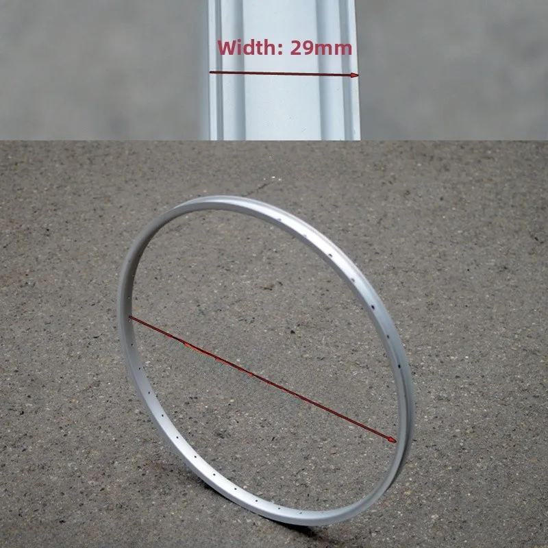 

Двухслойный обод велосипедного колеса из алюминиевого сплава, легкие велосипедные диски с 36 отверстиями, V-образная тормозная система, 26-дюймовые детали велосипедного оборудования