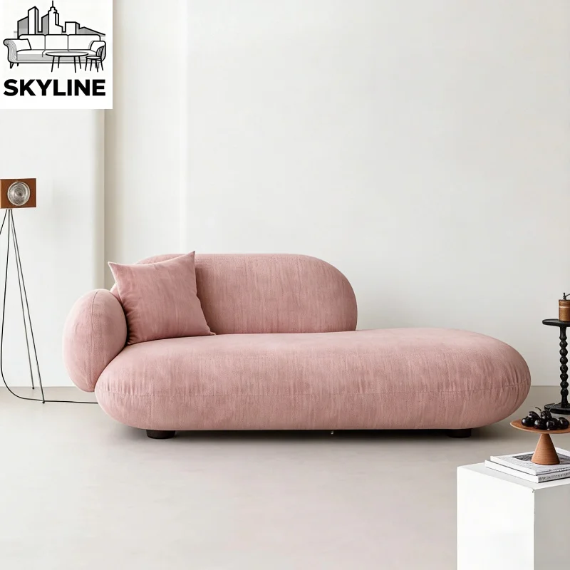 French retro designer fabric sofa small apartment living room sofa