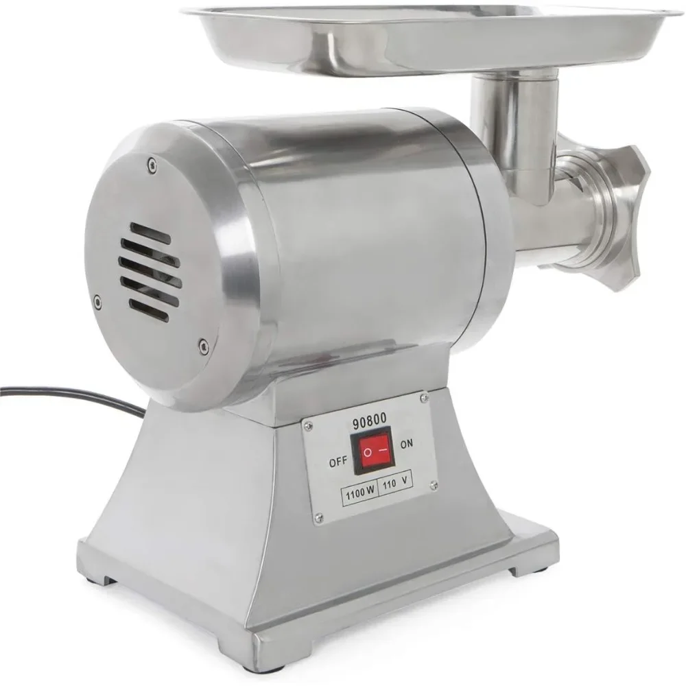 

2 Meat Grinder w/Cutting Blade 1100W Electric Stainless Steel Mincer Sausage Maker Industrial