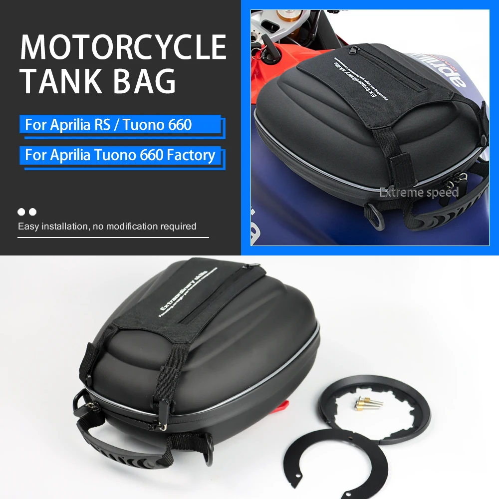 Detachable Tanklock Flange Tank Bag Luggage For Aprilia RS660 RS 660 Tuono 660 Tuono 660 Factory 2022 2023 2024 Motorcycle bags