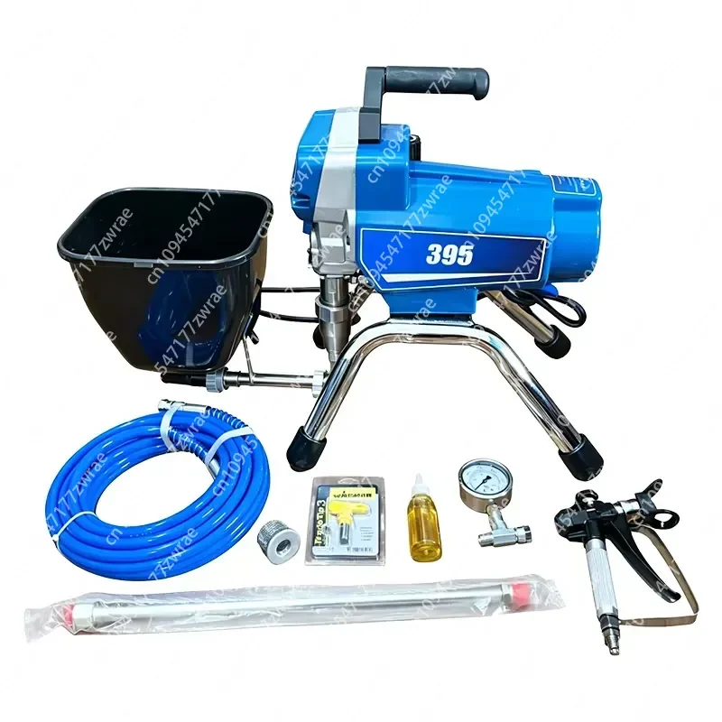 Industrial Electric Airless Paint Sprayer Machine with Plunger Pump Hopper 220V 5L Capacity 2000W Max Pressure