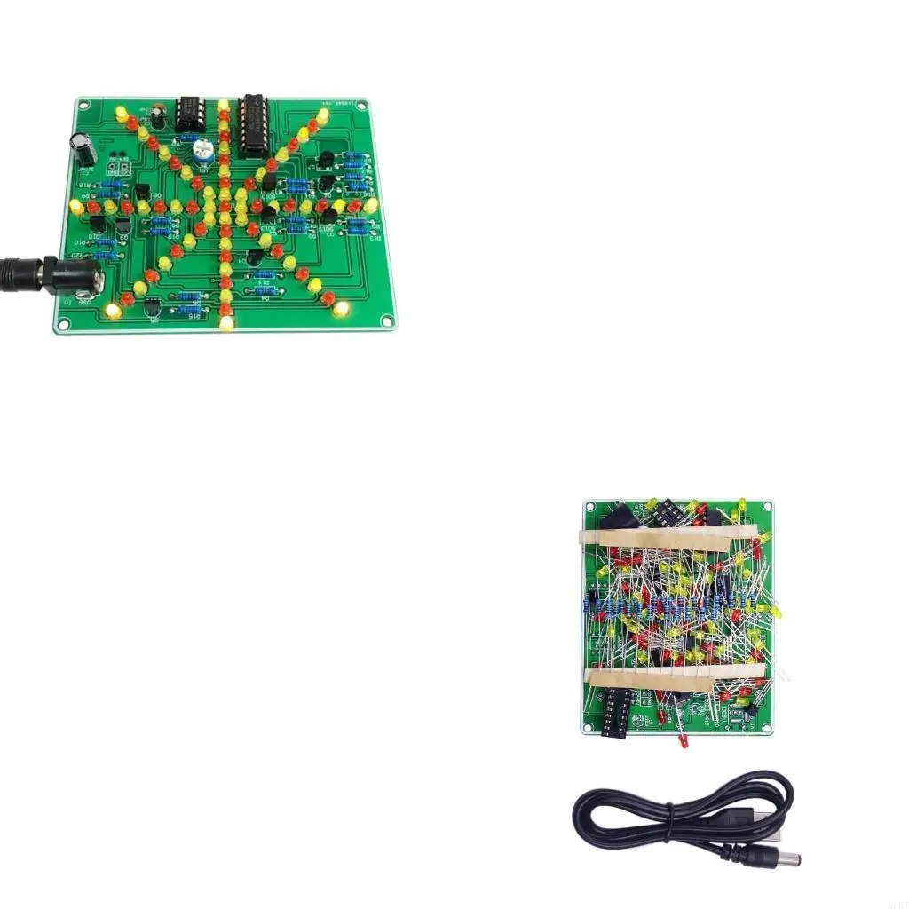 

896F Flashing Lights DIY NE555 + CD4017 Electronic Light PCB Module