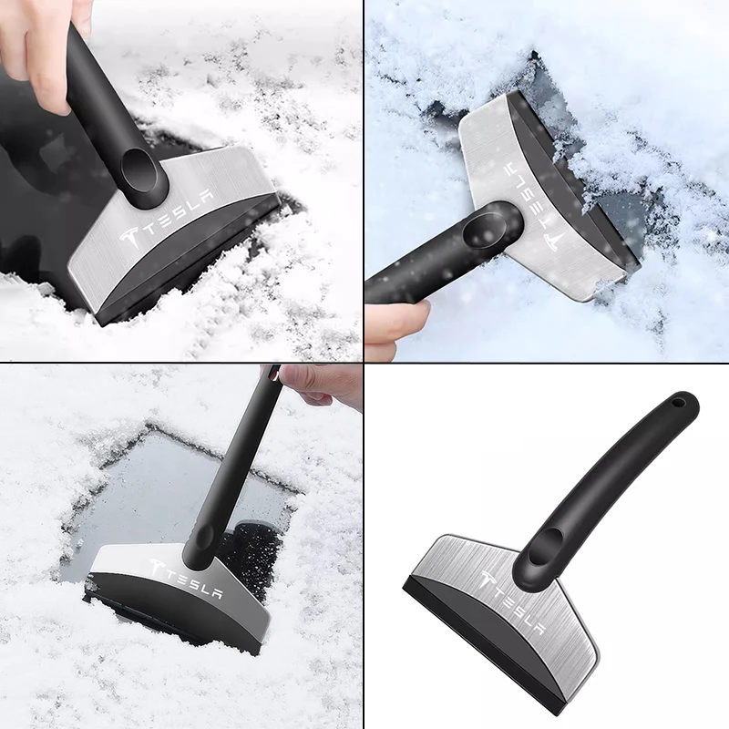 مكشطة إزالة الثلج قطع غيار السيارات مجرفة السيارة أداة تنظيف الجليد لطراز تسلا 3 Y S X Roadster Cybertruck Juguete Coil Bonina #3