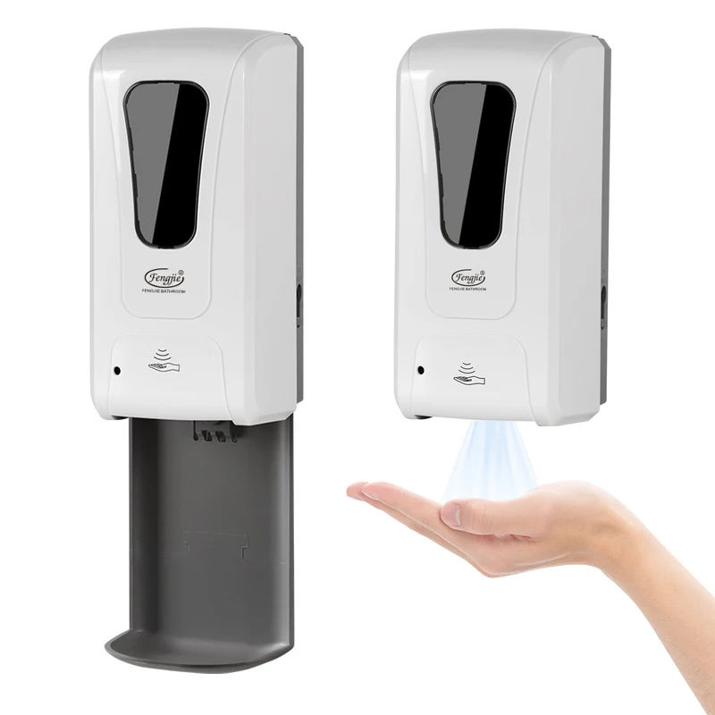 Fengjie Dispenser di sapone per Gel alcolico senza contatto automatico con sensore intelligente elettrico a parete Dispenser automatico di disinfettante per le mani liquido