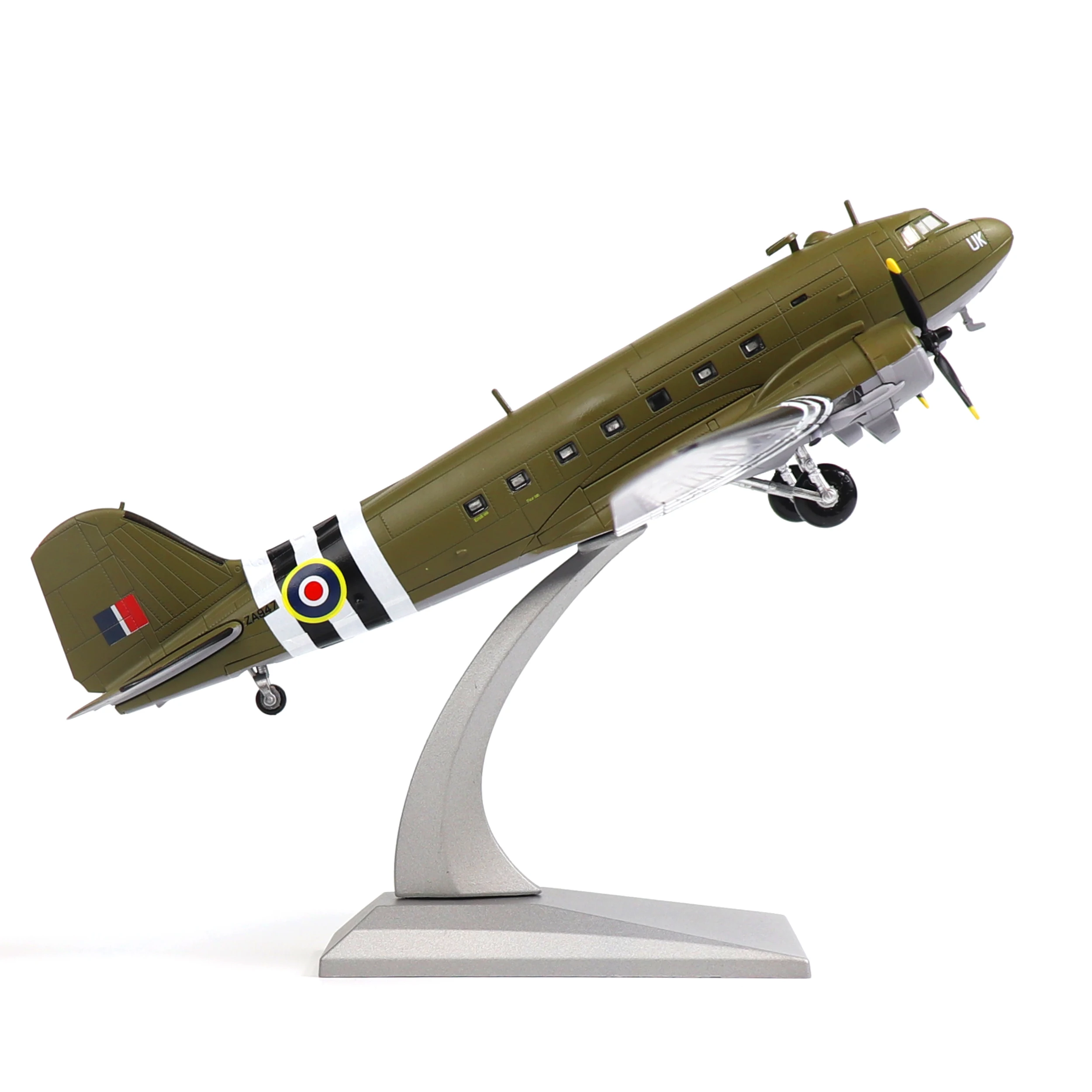 

Модель самолета NUOTIE 1/100 Douglas C-47 Skytrain UK Classic Transport ZA947 из литого металла для взрослых коллекционеров и в подарок