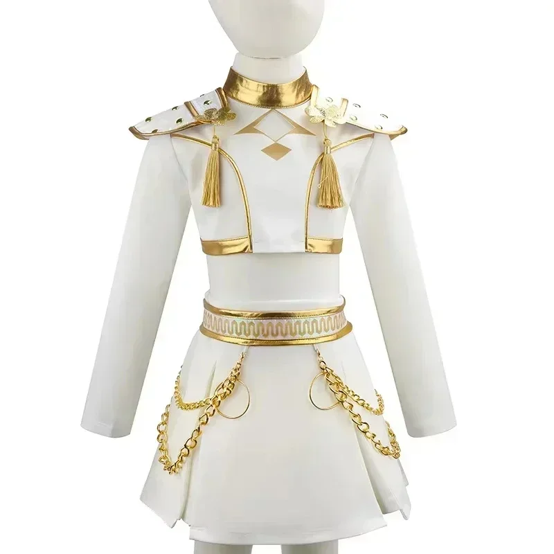 Bühnenkostüm für Girlgroup-Auftritte, Pop-Musik-Tanzoutfit, bedruckte Jacke, Crop-Top, Shorts, Party-Cosplay-Anzug – Detail 16