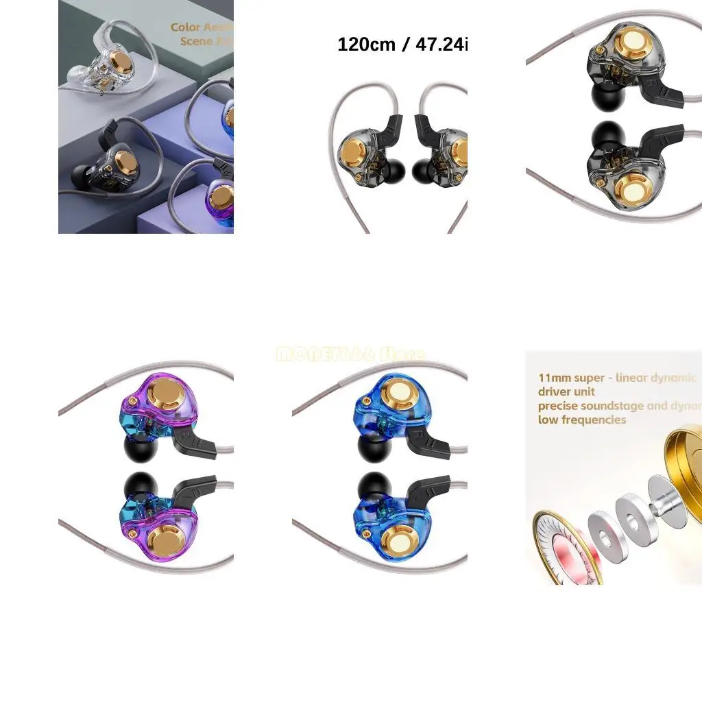 عزل الضوضاء F62C في سماعات الأذن جودة صوت مريح.