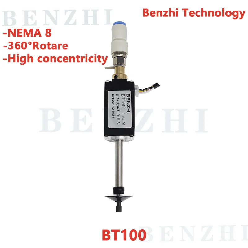 BT100 SMT HEAD Nema8 hollow shaft stepper for pick place head SMT DIY mountor 5mm special connector nozzle rotary joint