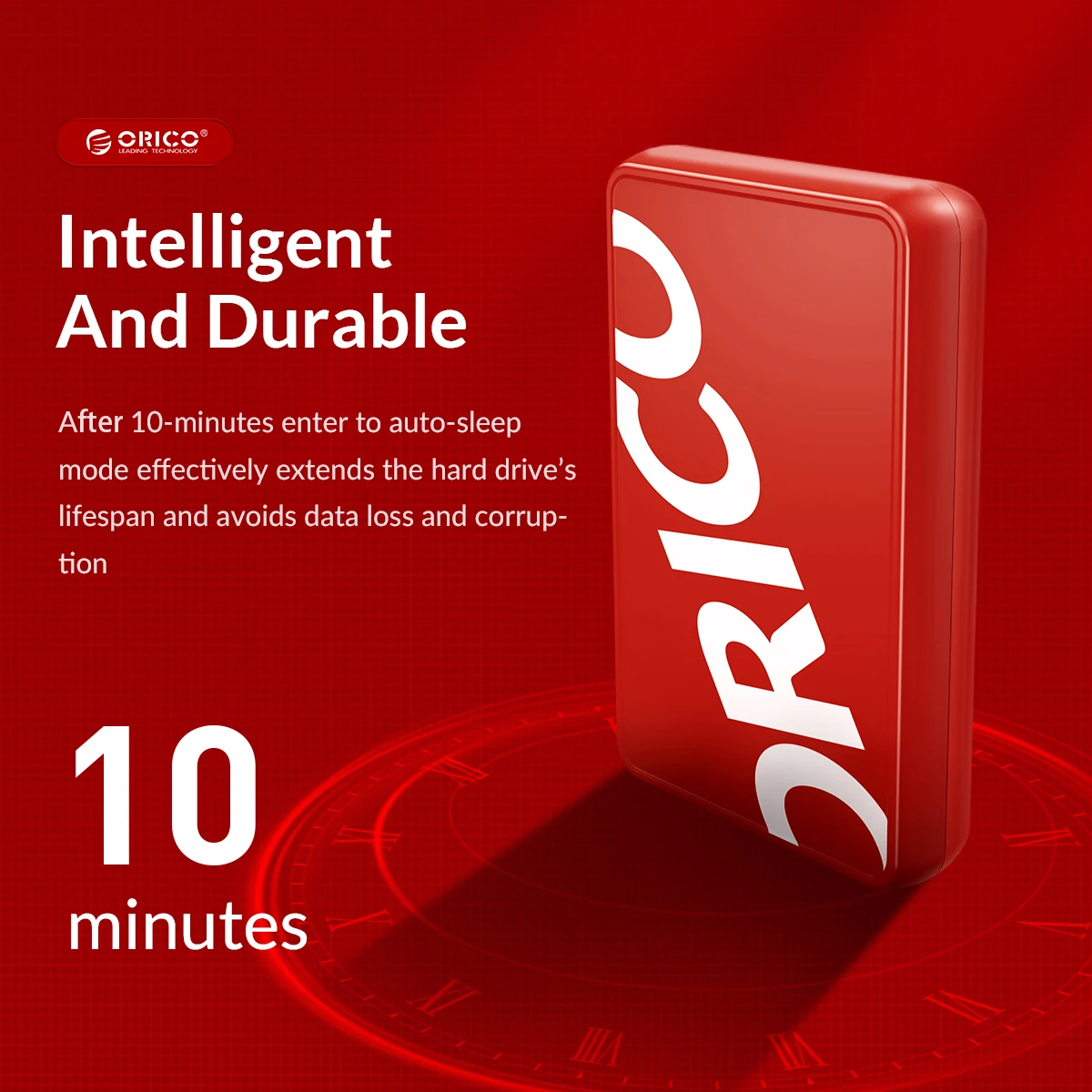 ORICO 3.5" HDD Case 6Gbps USB 3.1 Type-C To SATA 3.0 HDD Enclosure UASP Protocol Auto-Sleep Mode Supported Windows/Linux/Mac OS